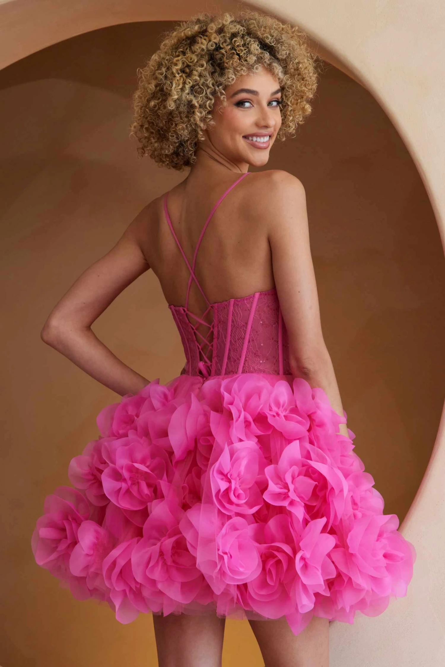 Amelia Couture SU083s Poofy Flower Ruffled A-Line Homecoming Dress(Amelia Couture Su083s Poofy Flower Ruffled A Line Homecoming Dress) 2 Amelia Couture SU083s Poofy Flower Ruffled A-Line Homecoming Dress(Amelia Couture Su083s Poofy Flower Ruffled A Line Homecoming Dress) - Image 2