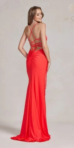 Nox Anabel T1140 Long Sheath Dress With High Leg Slit And Strappy Back(Nox Anabel T1140 Long Sheath Dress With High Leg Slit And Strappy Back) 18 Nox Anabel T1140 Long Sheath Dress With High Leg Slit And Strappy Back(Nox Anabel T1140 Long Sheath Dress With High Leg Slit And Strappy Back) -Discount Dress Shops T1140 APPLERED 3