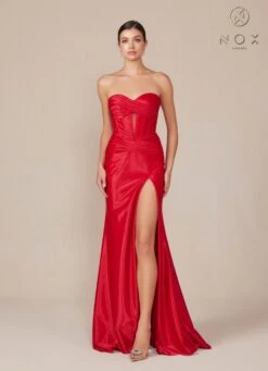 Nox Anabel T1489 Dress Long Strapless Fitted Evening Gown(Nox Anabel T1489 Dress Long Strapless Fitted Evening Gown) 24 Nox Anabel T1489 Dress Long Strapless Fitted Evening Gown(Nox Anabel T1489 Dress Long Strapless Fitted Evening Gown) -Discount Dress Shops T1489 nox anabeldeep red