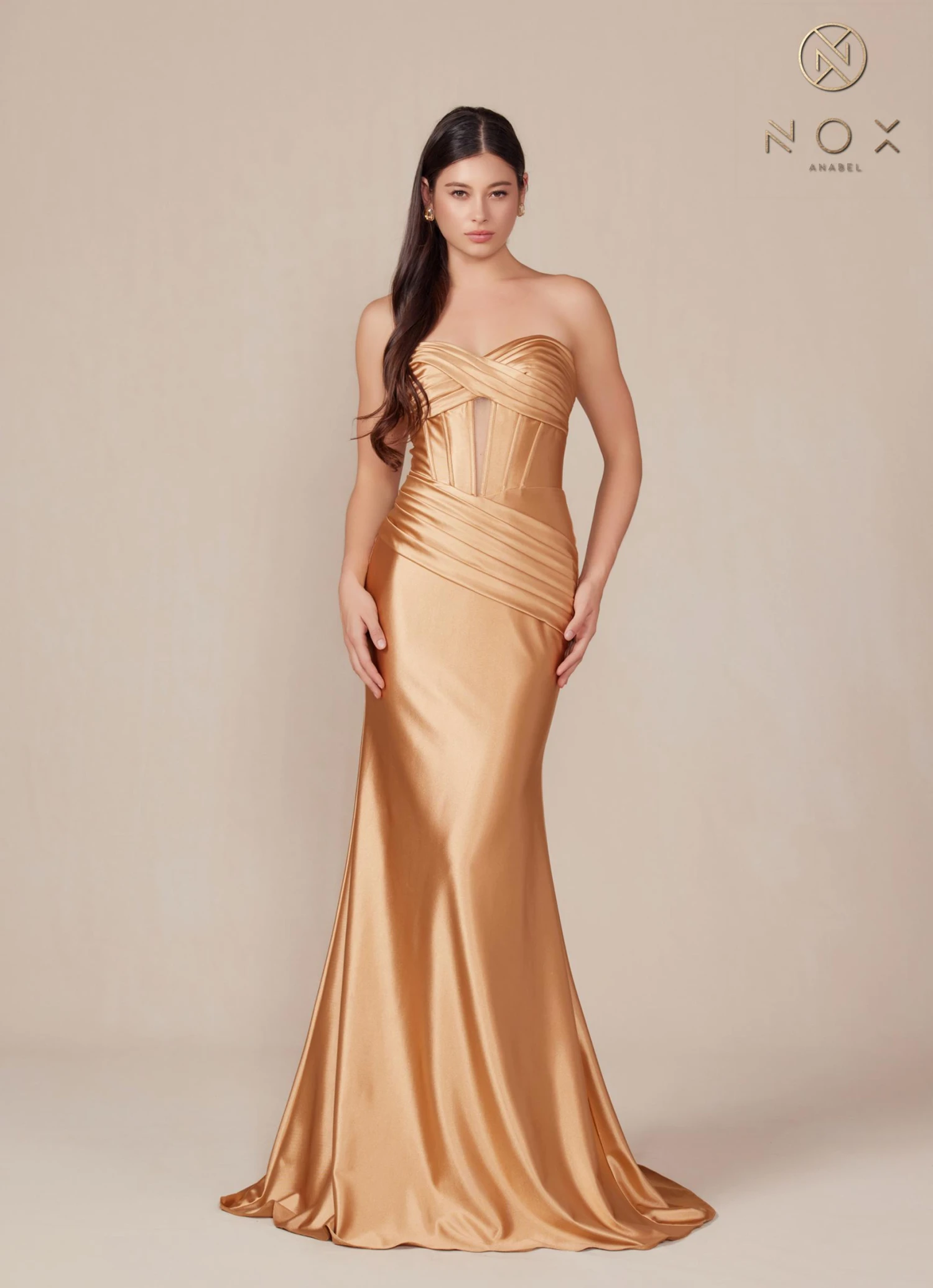 Nox Anabel T1500 Dress Satin Strapless Floor Length Keyhole Bodice(Nox Anabel T1500 Dress Satin Strapless Floor Length Keyhole Bodice) 18 Nox Anabel T1500 Dress Satin Strapless Floor Length Keyhole Bodice(Nox Anabel T1500 Dress Satin Strapless Floor Length Keyhole Bodice) - Image 18