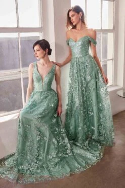 Ladivine Amoris T606 Long Sleeveless Glitter Print A-Line Gown(Ladivine Amoris T606 Long Sleeveless Glitter Print A Line Gown) 29 Ladivine Amoris T606 Long Sleeveless Glitter Print A-Line Gown(Ladivine Amoris T606 Long Sleeveless Glitter Print A Line Gown) -Discount Dress Shops T606 T607 SAGE