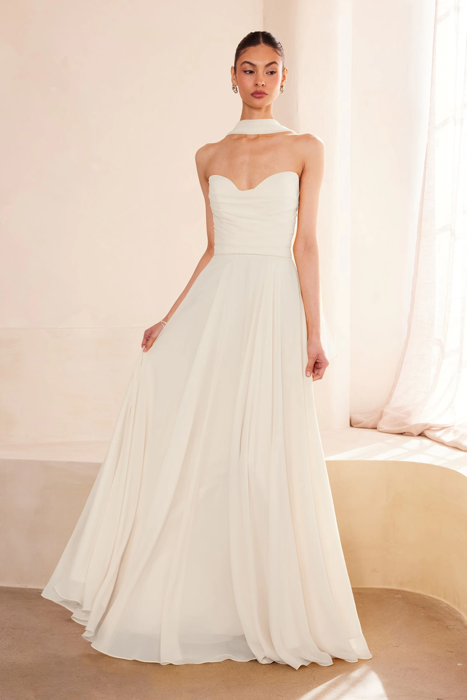Ladivine Amoris T703W White Dress Strapless A-Line Gown(Ladivine Amoris T703w White Dress Strapless A Line Gown) 1 Ladivine Amoris T703W White Dress Strapless A-Line Gown(Ladivine Amoris T703w White Dress Strapless A Line Gown)