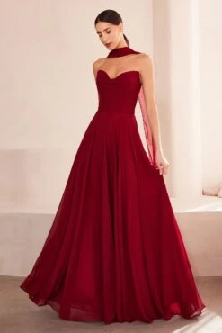 Ladivine Amoris T703 Dress Strapless A-Line Bridesmaid Gown(Ladivine Amoris T703 Dress Strapless A Line Bridesmaid Gown) 25 Ladivine Amoris T703 Dress Strapless A-Line Bridesmaid Gown(Ladivine Amoris T703 Dress Strapless A Line Bridesmaid Gown) -Discount Dress Shops T703 BURGUNDY FRONT 58f0ca4d 3576 48ae 8d23 a3717942c0de
