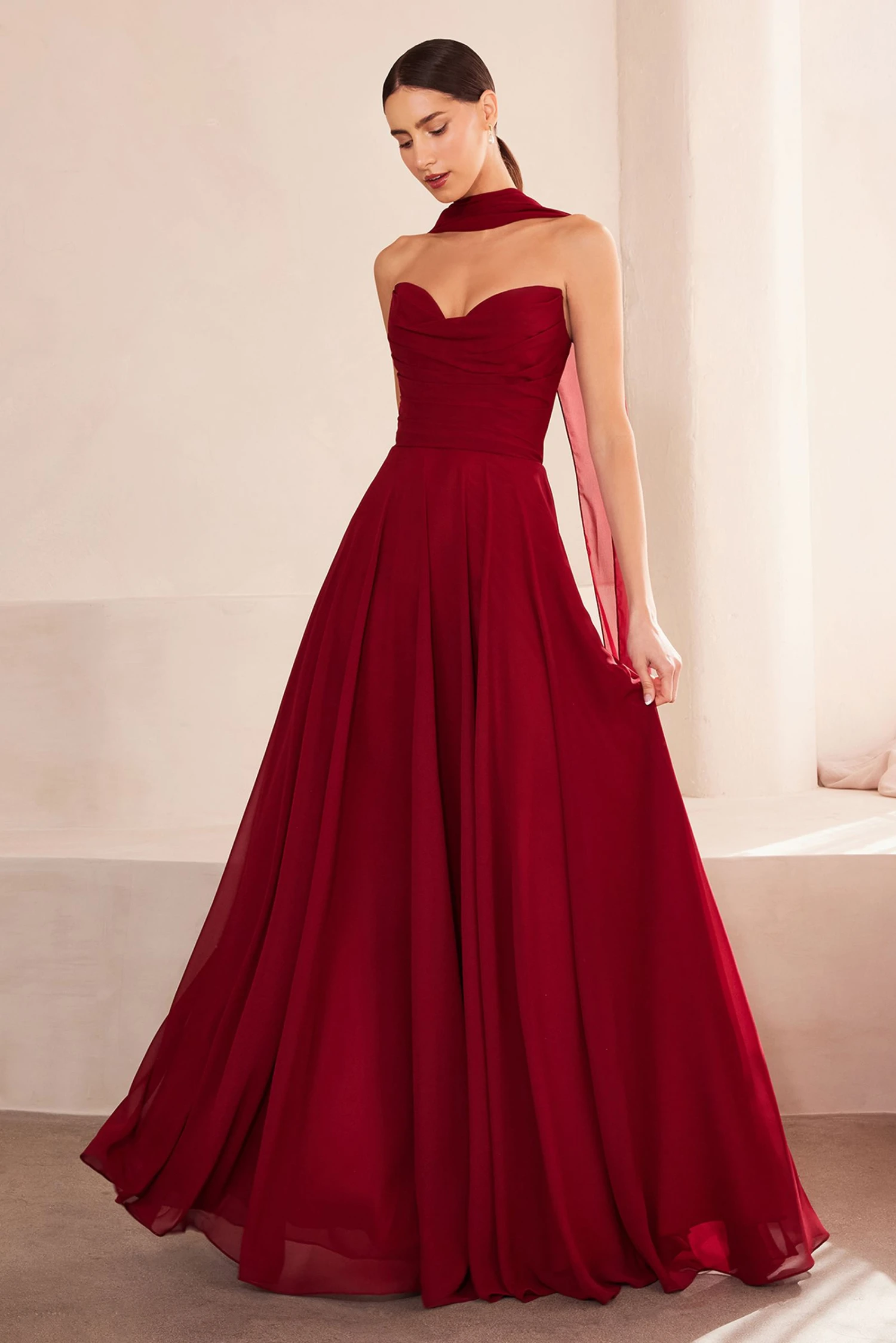 Ladivine Amoris T703 Dress Strapless A-Line Bridesmaid Gown(Ladivine Amoris T703 Dress Strapless A Line Bridesmaid Gown) 6 Ladivine Amoris T703 Dress Strapless A-Line Bridesmaid Gown(Ladivine Amoris T703 Dress Strapless A Line Bridesmaid Gown) - Image 6