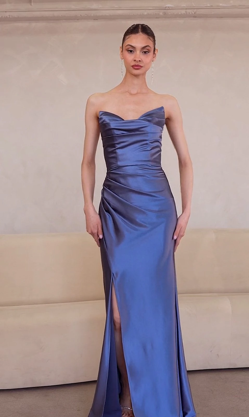 Ladivine Amoris T704 Dress Off The Shoulder Fitted Gown(Ladivine Amoris T704 Dress Off The Shoulder Fitted Gown) 4 Ladivine Amoris T704 Dress Off The Shoulder Fitted Gown(Ladivine Amoris T704 Dress Off The Shoulder Fitted Gown) - Image 4