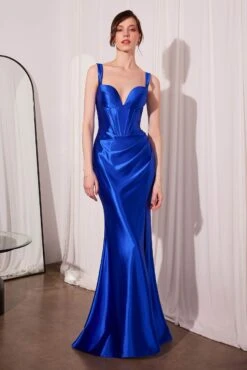 Ladivine Amoris T813 Long Fitted Corset Bodice Satin Prom Gown(Ladivine Amoris T813 Long Fitted Corset Bodice Satin Prom Gown) -Discount Dress Shops T813 ROYAL FRONT 08f7a643 7ee0 4dbb 91f6 e957f7245aa7