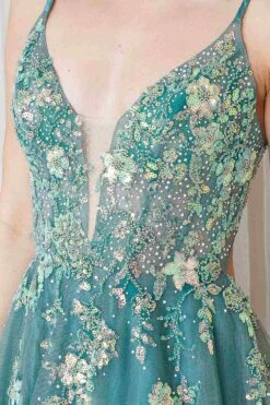 Amelia Couture TM1003 Long A-Line Ethereal Mesh Skirt Side Slit Dress(Amelia Couture Tm1003 Long A Line Ethereal Mesh Skirt Side Slit Dress) 21 Amelia Couture TM1003 Long A-Line Ethereal Mesh Skirt Side Slit Dress(Amelia Couture Tm1003 Long A Line Ethereal Mesh Skirt Side Slit Dress) -Discount Dress Shops TM1003 SAGE ZOOM