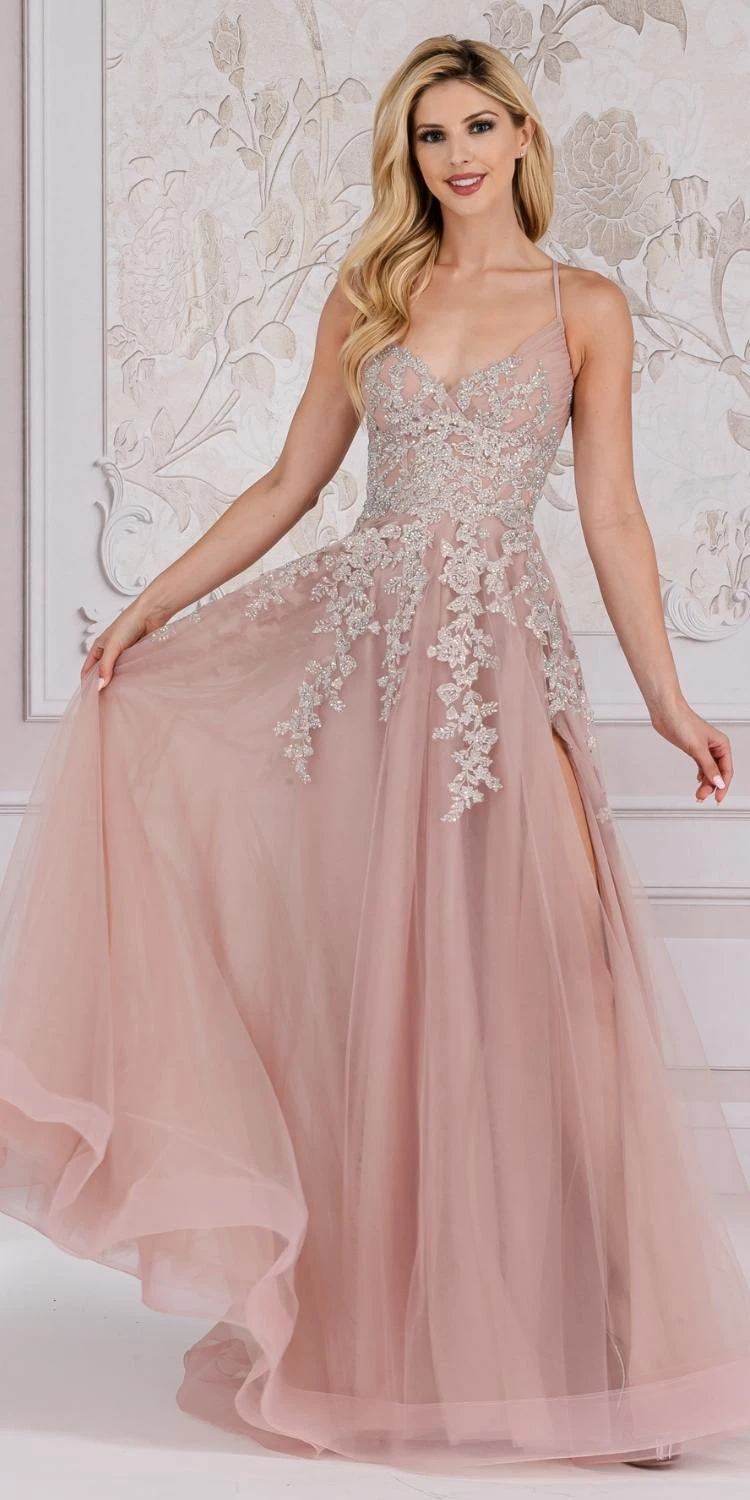 Amelia Couture TM1006 Long A-Line Embroidered Bodice Leg Slit Dress(Amelia Couture Tm1006 Long A Line Embroidered Bodice Leg Slit Dress) 5 Amelia Couture TM1006 Long A-Line Embroidered Bodice Leg Slit Dress(Amelia Couture Tm1006 Long A Line Embroidered Bodice Leg Slit Dress) - Image 5