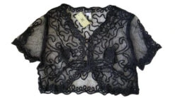 Short Sleeve Black Bolero Top(Short Sleeve Black Bolero Top) 9 Short Sleeve Black Bolero Top(Short Sleeve Black Bolero Top) -Discount Dress Shops TN706 black