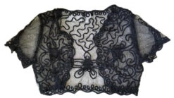 Short Sleeve Black Bolero Top(Short Sleeve Black Bolero Top) 10 Short Sleeve Black Bolero Top(Short Sleeve Black Bolero Top) -Discount Dress Shops TN706 black back