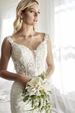 Cinderella Divine TY01 Sheath Wedding Gown Floral Appliques Corset Bodice(Cinderella Divine Ty01 Sheath Wedding Gown Floral Appliques Corset Bodice) -Discount Dress Shops TY01 cinderella divine off white gallery zoom ba121084 b1a2 4012 a5cd bc916d9a3bd2