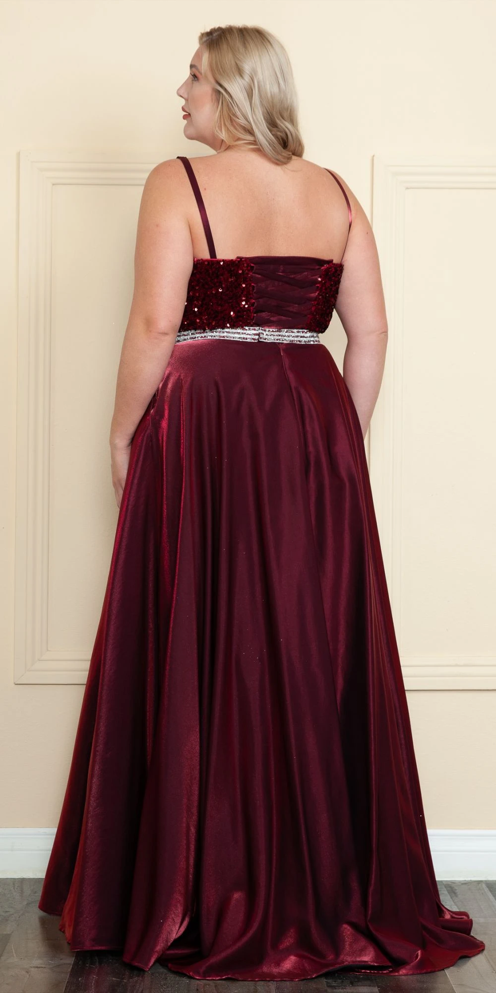 Lindas W1018 Floor Length Rhinestone Belt Detail Sequin Top Dress With Pockets(Lindas W1018 Floor Length Rhinestone Belt Detail Sequin Top Dress With Pockets) 6 Lindas W1018 Floor Length Rhinestone Belt Detail Sequin Top Dress With Pockets(Lindas W1018 Floor Length Rhinestone Belt Detail Sequin Top Dress With Pockets) - Image 6