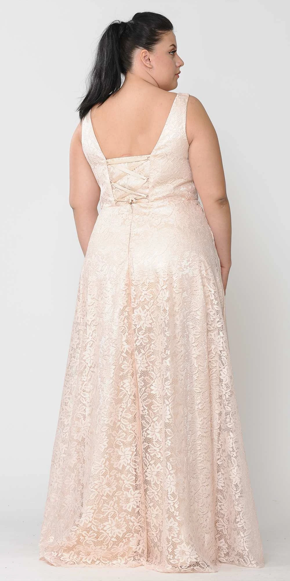 Lindas W1020 V-Neck Lace Print Pocket Details Sleeveless Dress(Lindas W1020 V Neck Lace Print Pocket Details Sleeveless Dress) 5 Lindas W1020 V-Neck Lace Print Pocket Details Sleeveless Dress(Lindas W1020 V Neck Lace Print Pocket Details Sleeveless Dress) - Image 5