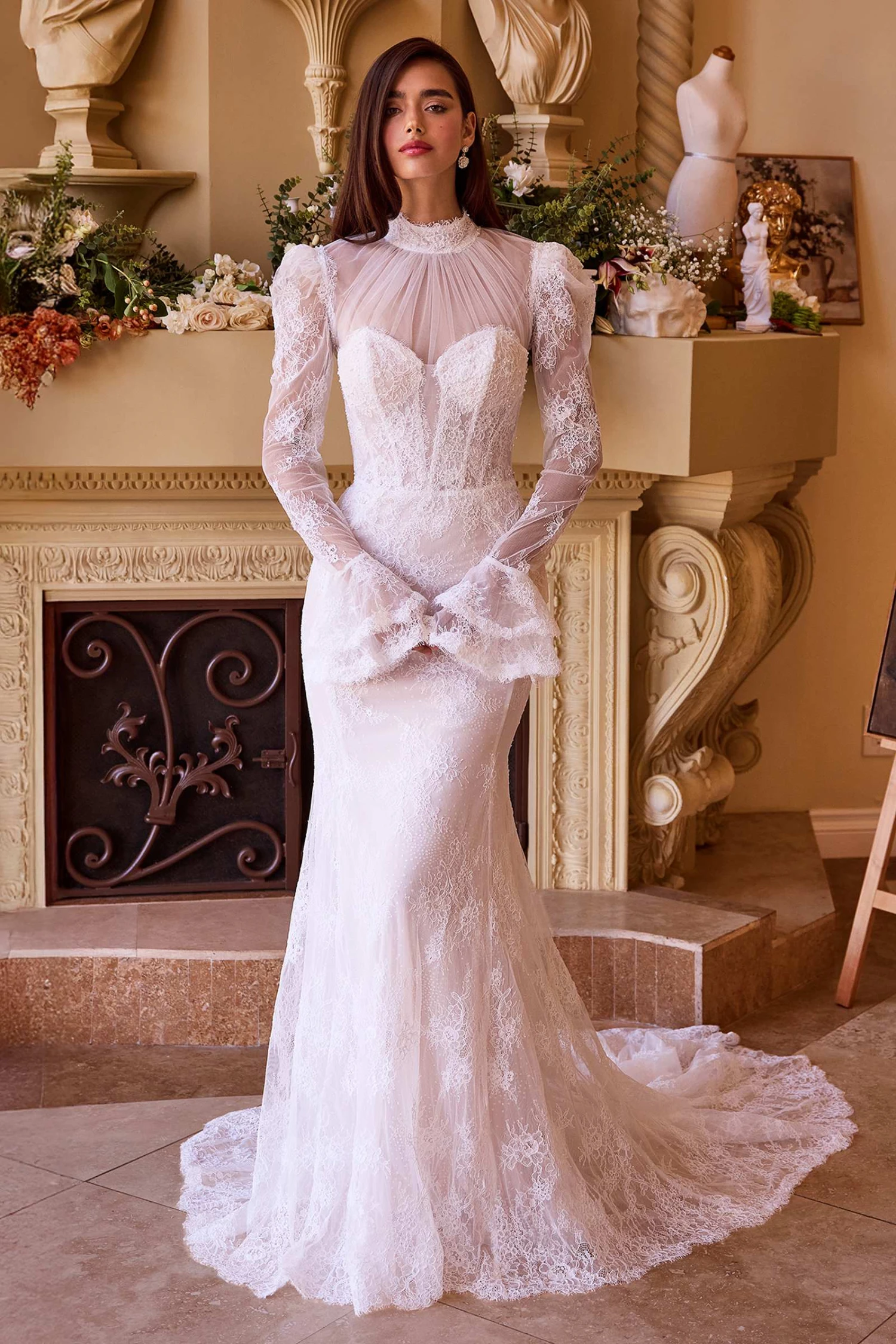 Andrea & Leo WL042 Dress Versatile Fitted Lace Bridal Gown(Andrea Leo Wl042 Dress Versatile Fitted Lace Bridal Gown) 1 Andrea & Leo WL042 Dress Versatile Fitted Lace Bridal Gown(Andrea Leo Wl042 Dress Versatile Fitted Lace Bridal Gown)