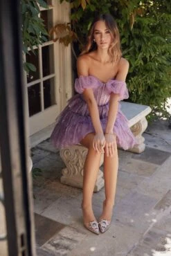 Nox Anabel Y860 Dress Short Strapless A-Line Detachable Arm Cuffs(Nox Anabel Y860 Dress Short Strapless A Line Detachable Arm Cuffs) 9 Nox Anabel Y860 Dress Short Strapless A-Line Detachable Arm Cuffs(Nox Anabel Y860 Dress Short Strapless A Line Detachable Arm Cuffs) -Discount Dress Shops Y860 DUSTYLAVENDER 63