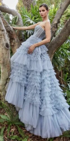 Andrea & Leo A1017 Corset Princessa Tulle Ruffle Ball Gown(Corset Princessa Tulle Ruffle Ball Gown By Andrea Leo A1017) 12 Andrea & Leo A1017 Corset Princessa Tulle Ruffle Ball Gown(Corset Princessa Tulle Ruffle Ball Gown By Andrea Leo A1017) -Discount Dress Shops a1017 parisblue 4 1