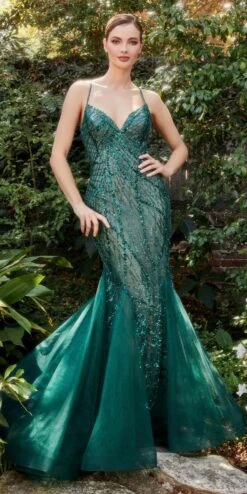 Andrea & Leo A1162 Long Embellished Mermaid Gown(Andrea Leo A1162 Long Embellished Mermaid Gown)