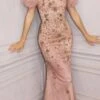 Cinderella Divine CD250 Off The Shoulder Glitter Print Gown(Off The Shoulder Glitter Print Gown By Cinderella Divine Cd250)