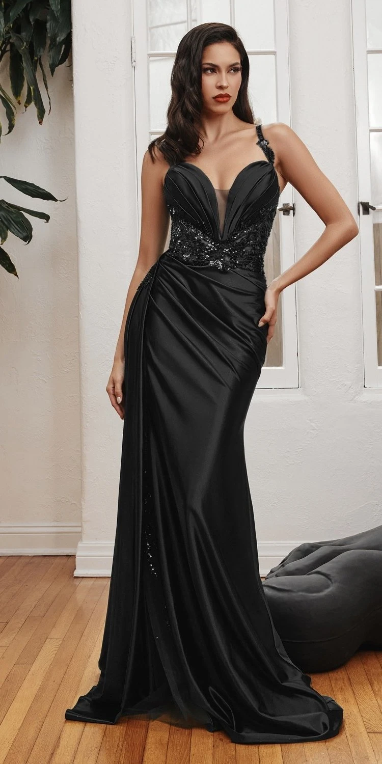 Ladivine CDS417 Floor Length Soft Satin Fitted Gown With Side Sash(Ladivine Cds417 Floor Length Soft Satin Fitted Gown With Side Sash) 7 Ladivine CDS417 Floor Length Soft Satin Fitted Gown With Side Sash(Ladivine Cds417 Floor Length Soft Satin Fitted Gown With Side Sash) - Image 7