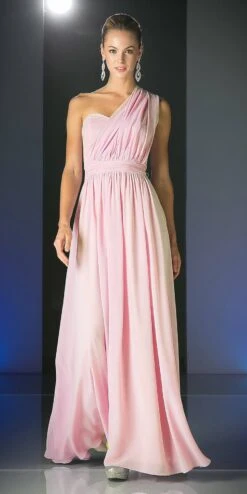 Cinderella Divine CF055 Convertible Long Evening Dress A-Line(Convertible Long Evening Dress Champagne A Line Multiple Styles)