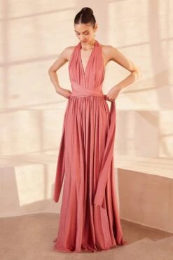 Amoris By Cinderella Divine CV01P(Amoris By Cinderella Divine Cv01p) -Discount Dress Shops cv01p cinnamon rose front 2