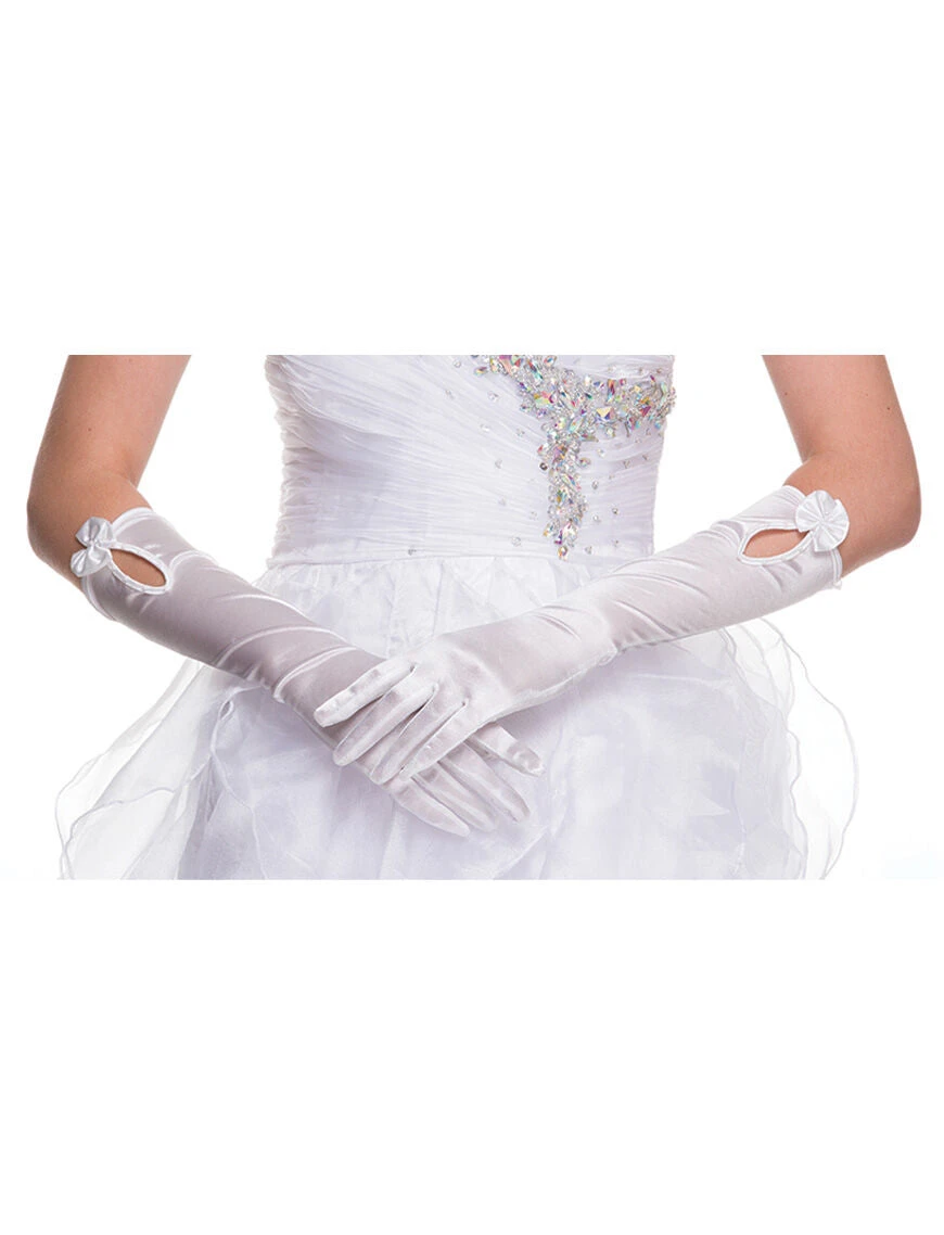 DeKlaire Bridal J009 Mid Length Satin Gloves(Mid Length Satin White Gloves Ivory Gloves Prom Gloves Wedding Gloves) 1 DeKlaire Bridal J009 Mid Length Satin Gloves(Mid Length Satin White Gloves Ivory Gloves Prom Gloves Wedding Gloves)