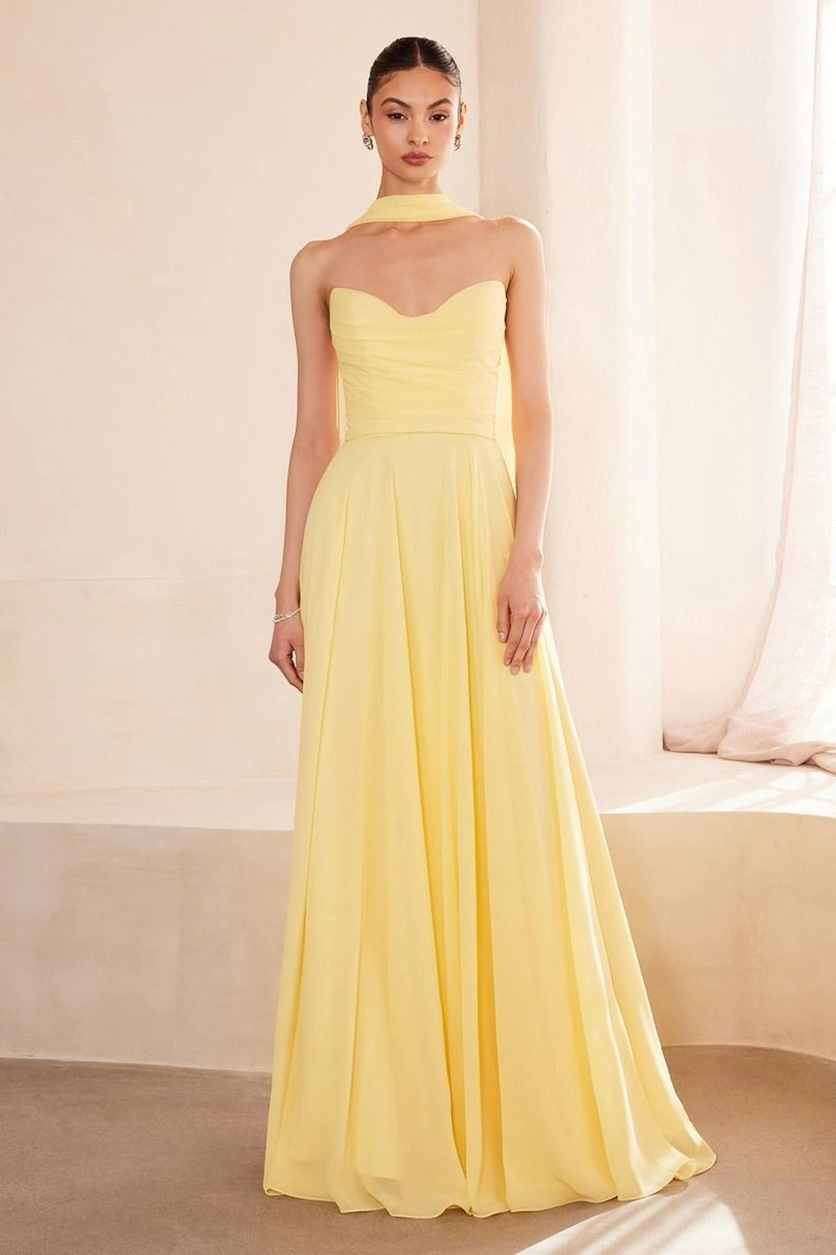 Ladivine Amoris T703 Dress Strapless A-Line Bridesmaid Gown(Ladivine Amoris T703 Dress Strapless A Line Bridesmaid Gown) 2 Ladivine Amoris T703 Dress Strapless A-Line Bridesmaid Gown(Ladivine Amoris T703 Dress Strapless A Line Bridesmaid Gown) - Image 2