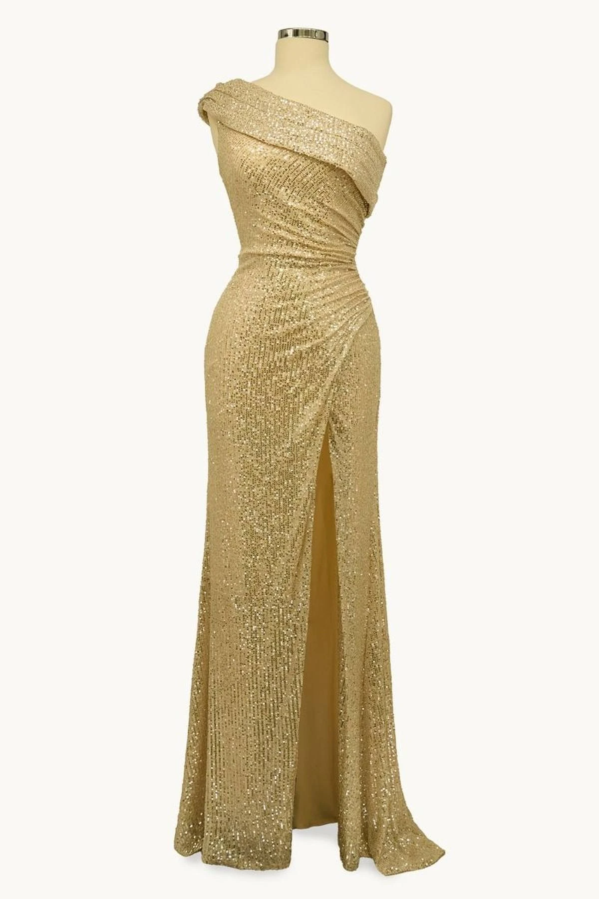 Ladivine Amoris T806 One Shoulder Evening Sequin Dress Leg Slit(Ladivine T806 One Shoulder Evening Sequin Dress Leg Slit) 4 Ladivine Amoris T806 One Shoulder Evening Sequin Dress Leg Slit(Ladivine T806 One Shoulder Evening Sequin Dress Leg Slit) - Image 4