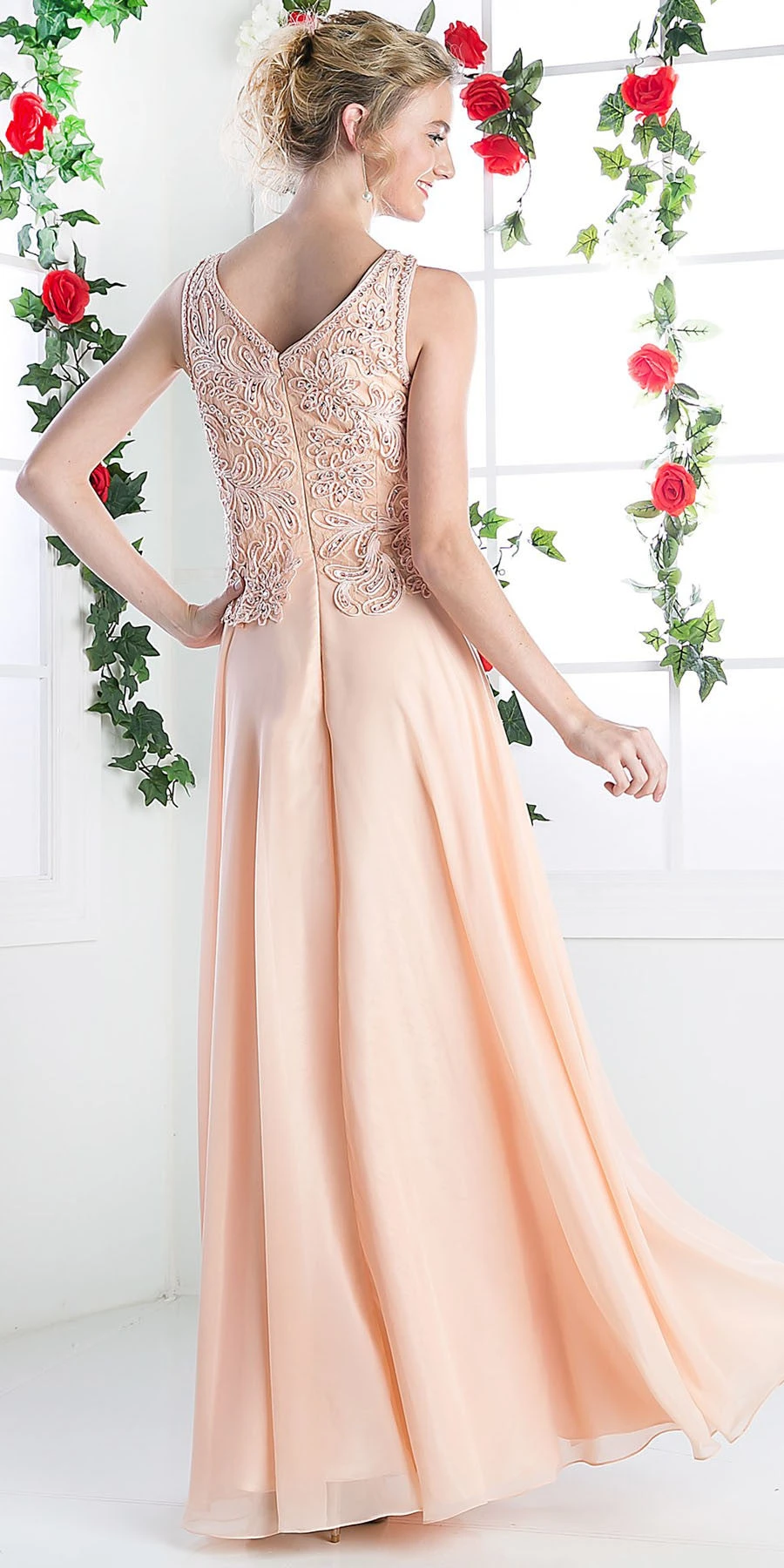 CLEARANCE - Cinderella Divine 1945 V-Neck Sleeveless Dress (Size 6XL)(Clearance Cinderella Divine Divin 1945 V Neck Sleeveless Dress Size 6xl) 2 CLEARANCE - Cinderella Divine 1945 V-Neck Sleeveless Dress (Size 6XL)(Clearance Cinderella Divine Divin 1945 V Neck Sleeveless Dress Size 6xl) - Image 2