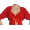 Mid Length Red Bolero Jacket Stretch Shrug Bridal Wedding Jacket(Mid Length Red Bolero Jacket Stretch Shrug Bridal Wedding Jacket)