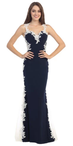 Eureka 6006 Sheath Mermaid Silhouette Gown Lace Trim(Sheath Mermaid Silhouette Gown Burgundy Floor Length Lace Trim) -Discount Dress Shops yhst 94935736666794 2454 1137423587 7522cbae 21a0 4cba be50 1d6b8e8573ef