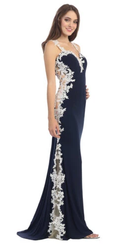 Eureka 6006 Sheath Mermaid Silhouette Gown Lace Trim(Sheath Mermaid Silhouette Gown Burgundy Floor Length Lace Trim) -Discount Dress Shops yhst 94935736666794 2454 1138002638 1df2e649 7b34 4939 b990 965442a91d31