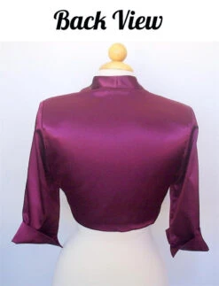 Mid Length Sleeve Ivory Satin Bolero Jacket Shrug(Mid Length Sleeve Ivory Satin Bolero Jacket Shrug) -Discount Dress Shops yhst 94935736666794 2454 36458605 2b5c7d5c 0305 438f a02b 3df34b078f74