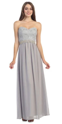 Eureka 2067 A-Line Chiffon Corset Back Dress Lace Bodice Empire(A Line Chiffon Corset Back Dress Coral Lace Bodice Empire) -Discount Dress Shops yhst 94935736666794 2454 40288737