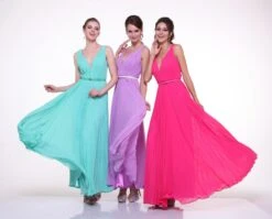 Cinderella Divine 1499 Long Chiffon Pleated Sleeveless Dress With Belt(Long Chiffon Pleated Bridesmaid Dress Mint With Belt Sleeveless) -Discount Dress Shops yhst 94935736666794 2454 739564182 40937c26 39b3 4413 8d0e 8fe1285f5b25