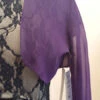 Mid Length Sleeve Sheer Purple Chiffon Bolero Jacket 3/4 Length Shrug(Mid Length Sleeve Sheer Purple Chiffon Bolero Jacket 3 4 Length Shrug)