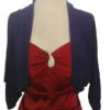 Mid Length Purple Bolero Jacket Stretch Shrug Bridal Wedding Jacket(Mid Length Purple Bolero Jacket Stretch Shrug Bridal Wedding Jacket)