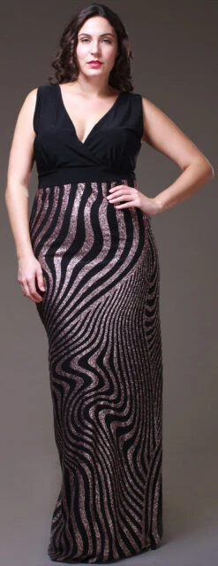 Long Black/Rose Semi Formal Dress V Neck Wide Straps Glitter(Long Black Rose Semi Formal Dress V Neck Wide Straps Glitter)