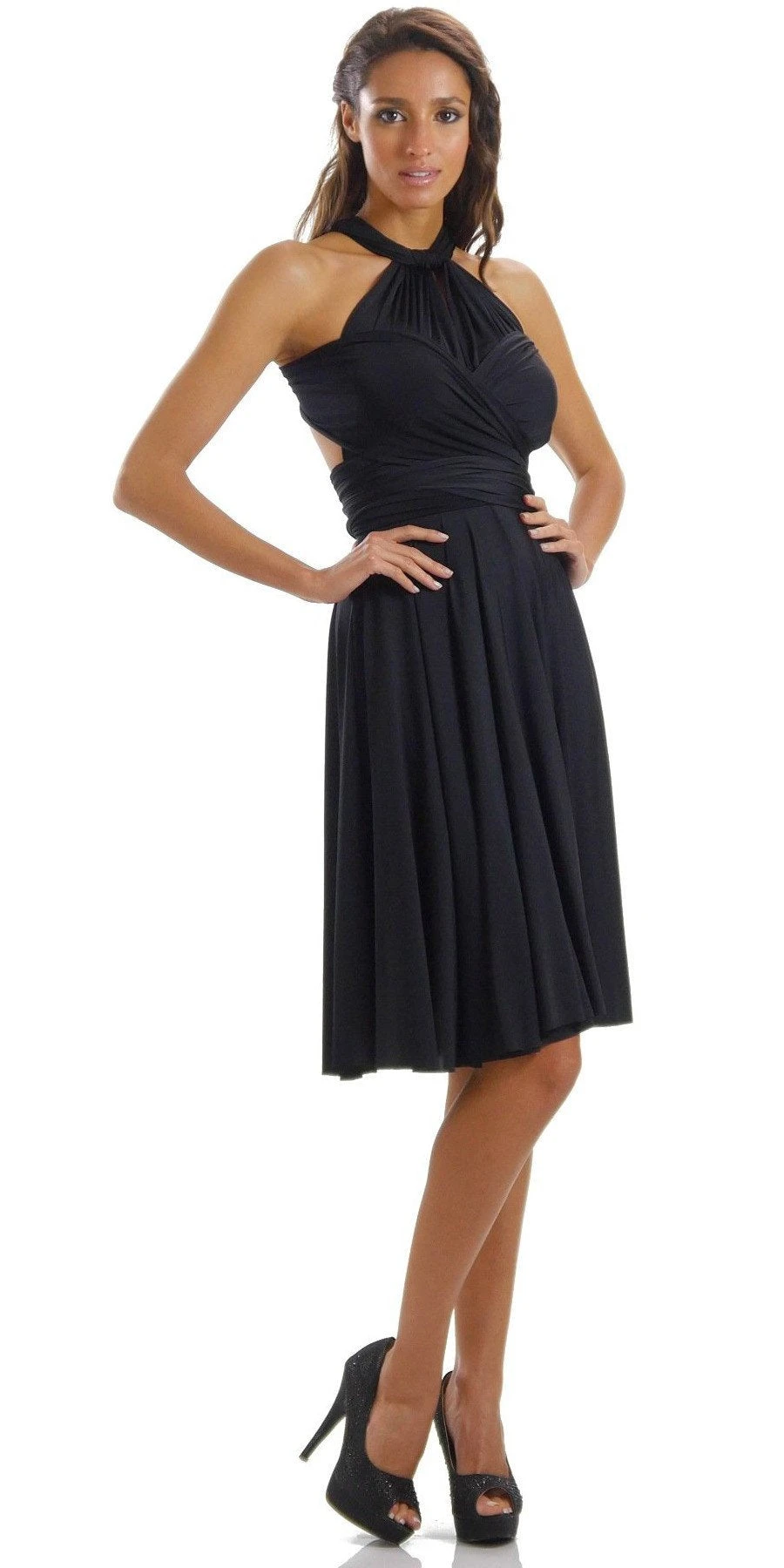 Poly USA | Ed Young 7020 Short Convertible Jersey Dress 20 Different Looks(Short Convertible Jersey Dress Burgundy 20 Different Looks) 3 Poly USA | Ed Young 7020 Short Convertible Jersey Dress 20 Different Looks(Short Convertible Jersey Dress Burgundy 20 Different Looks) - Image 3