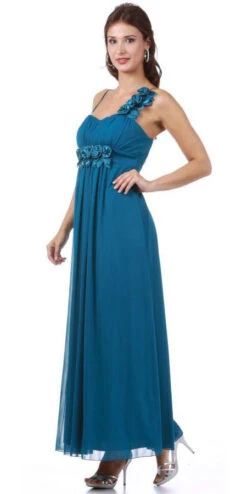 Celavie 2163L Chiffon Semi Formal Gown Dress Flowy(Ankle Length Chiffon Maternity Bridesmaid Gown Teal Dress Flowy) 11 Celavie 2163L Chiffon Semi Formal Gown Dress Flowy(Ankle Length Chiffon Maternity Bridesmaid Gown Teal Dress Flowy) -Discount Dress Shops yhst 94935736666794 2457 1124318048