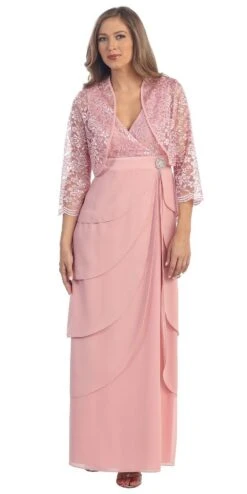Sally Fashion 8729 V-Neck Long Dress Empire Lace Chiffon Include Lace Jacket(Dusty Rose V Neck Long Dress Empire Lace Chiffon Include Lace Jacket) 22 Sally Fashion 8729 V-Neck Long Dress Empire Lace Chiffon Include Lace Jacket(Dusty Rose V Neck Long Dress Empire Lace Chiffon Include Lace Jacket) -Discount Dress Shops yhst 94935736666794 2457 1199127568 1733ff5d 553f 4773 a79b 76a37cfd932d