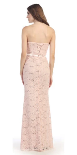 Eureka 2080J Long Lace Gown Fitted Flare Strapless Mid Sleeve Jacket(Long Lace Gown Silver Sheath Mermaid Flare Strapless Mid Sleeve Jacket) -Discount Dress Shops yhst 94935736666794 2457 1237105706 169aa26e e22e 424c a62b 912d75146099