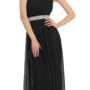 Eureka 1924 Grecian Inspired Chiffon Gown Long One Shoulder(Grecian Inspired Black Chiffon Gown Long One Shoulder)