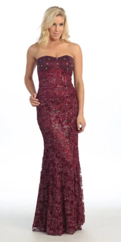 Celavie 3008 Lace Gown Long Strapless Beads(Red Carpet Silver Celebrity Lace Formal Gown Long Strapless Beads) 14 Celavie 3008 Lace Gown Long Strapless Beads(Red Carpet Silver Celebrity Lace Formal Gown Long Strapless Beads) -Discount Dress Shops yhst 94935736666794 2457 1730391514 f8a7adef 0f68 4a6a 8d50 9ad3ef04a929