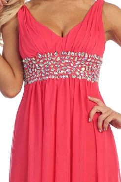 CLEARANCE - Celavie 7003 V-Neck Empire Dress Chiffon A-Line (Size S)(Clearance Celavie 7003 V Neck Empire Dress Chiffon A Line Size S) 9 CLEARANCE - Celavie 7003 V-Neck Empire Dress Chiffon A-Line (Size S)(Clearance Celavie 7003 V Neck Empire Dress Chiffon A Line Size S) -Discount Dress Shops yhst 94935736666794 2457 1873386572 1